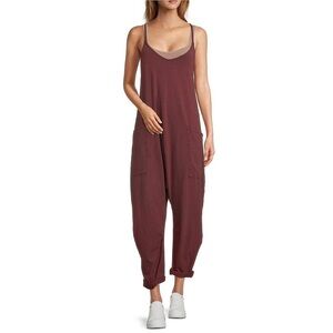 Free People Movement Hot shot Onesie Pomegranate size medium